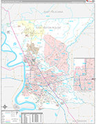 East Baton Rouge Wall Map Premium Style